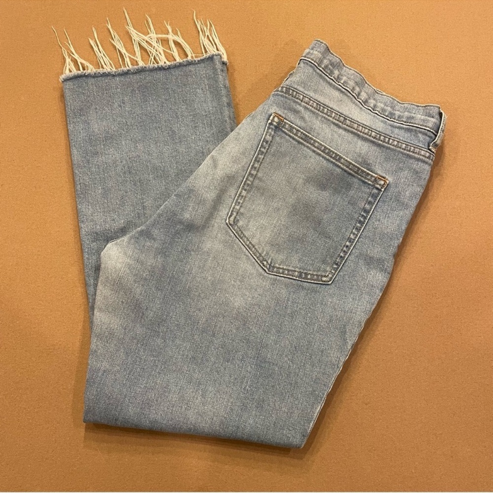 Everlane Straight Leg Raw Hem Crop Jeans Size 33